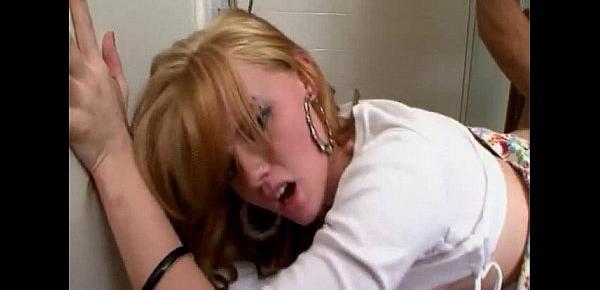  Cute readheaded teen gets her pussy pounded by a bbc